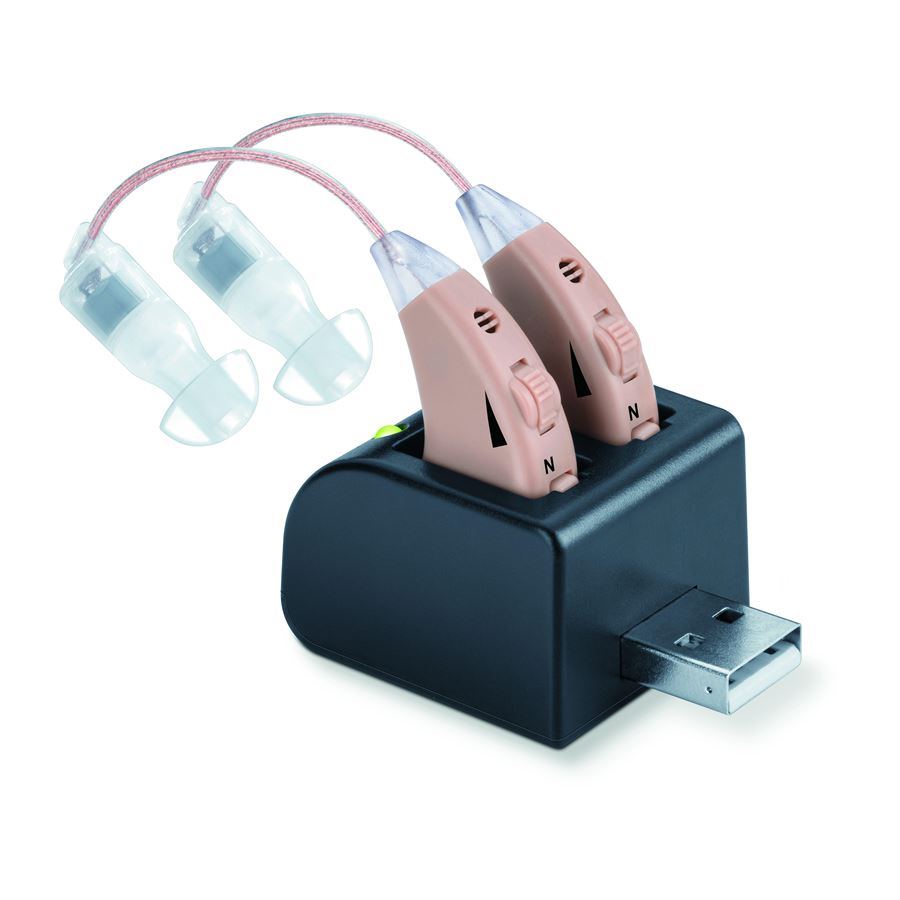 Načúvací prístroj BEURER HA 55 1 pár, USB nabíjačka